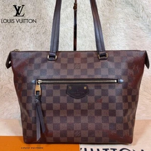LOUIS VUITTON Lena PM Tote Bag Damier Shoulder Bag Leather Womens Authentic Used - Picture 1 of 19