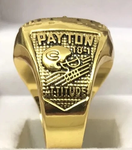 SUPERBOWL XX 1985 WALTER PAYTON CHICAGO BEARS CHAMPIONSHIP MVP RING Sz 10.5 &BOX Cover