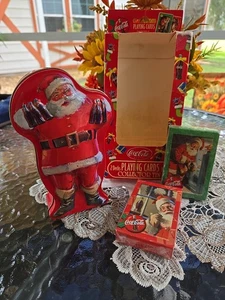 Santa Coca Cola 2 DECKS Spielkarten in einer Coca Cola Sammlerdose Neu *LESEN* - Bild 1 von 14