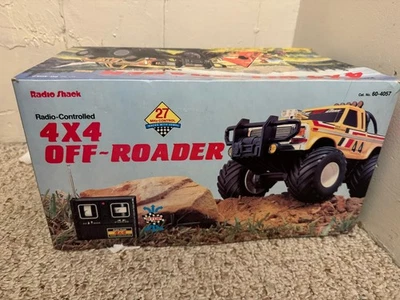 VINTAGE 1980’s RADIO SHACK 4x4 RC OFF ROADER  ALL TERRAIN VEHICLE , YELLOW - Image 1 of 4