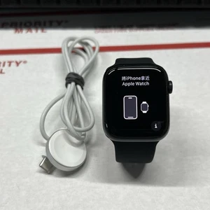 Apple Watch Series 7 45mm Midnight Aluminum Case GPS + Cellular - Unlocked - Zdjęcie 1 z 9