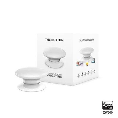 FIBARO Smart Home The Button Gerätesteuerung Sicherheit Notfall weiß - Bild 1 von 4