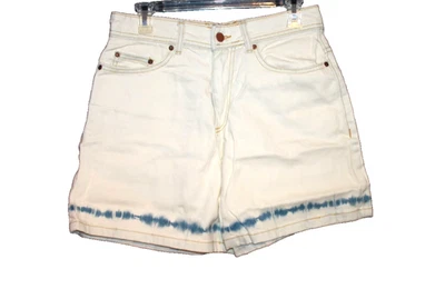 Roxy Denim Jean Shorts White Blue Tie Dye Women's Size 28 NEW 28x5.5 - Image 1 of 2