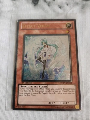 YuGiOh! Effect Veiler DREV-EN002 Ultimate Rare 1s Ed LP/MP - Image 1 of 4
