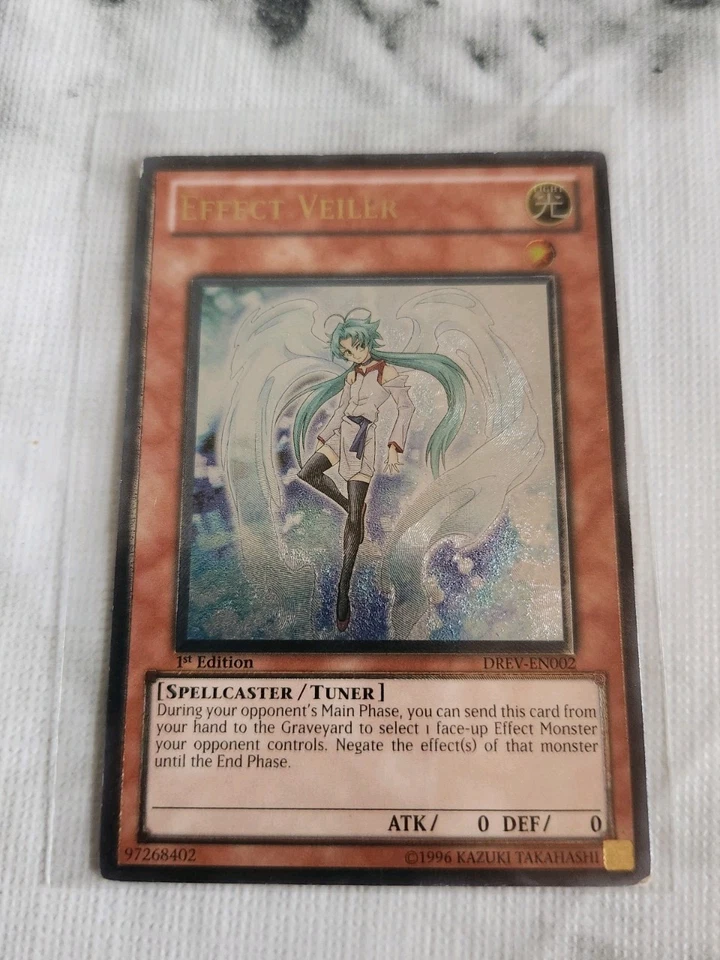 YuGiOh! Effect Veiler DREV-EN002 Ultimate Rare 1s Ed LP/MP - Image 1 of 4