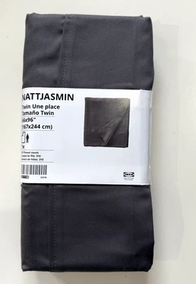 IKEA NATTJASMIN Doble Gris Oscuro Sábana Plana Nueva Foto 1 de 4