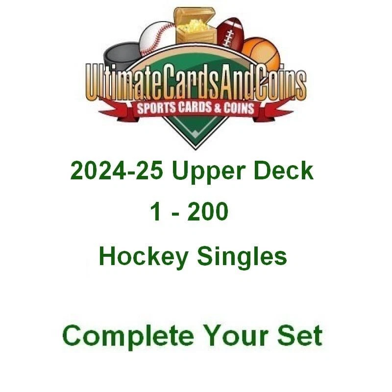 2024-25 Upper Deck Base Hockey Singles 1-200 NM-MT Complete Your Set - Image 1 of 1