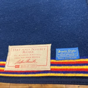 Pendleton Beaver State Spirit Bear Robe Wool Blanket 64" x 80" Arthur Amiotte - Picture 1 of 8
