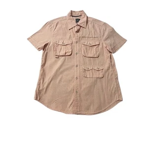A/X Armani Exchange Shirt, Pearl-Snap , Short Sleeve, Cargo Pockets, Casual M - Picture 1 of 11