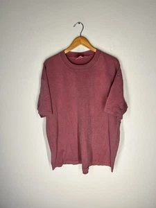 Vintage 1990s Anvil Pigment Dyed Single Stitch T-Shirt – 2XL (Faded Rose) - Picture 1 of 6