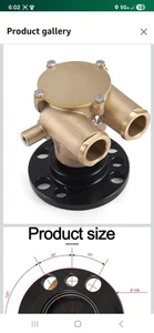 1979-1993 Crankshaft Mounted Water Pump 857451 856513 841640 F6B-9 For Volvo - Picture 1 of 10