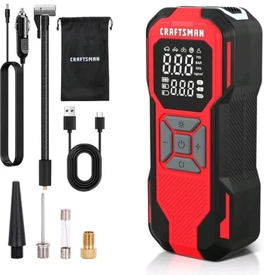 INFLADOR DE AIRE PORTÁTIL ARTESANAL RECARGABLE 6000mAh USB C 12 VOLTIOS CMXPTXA1201 Foto 1 de 4