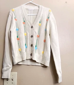 BY TOGETHER DAMEN PULLOVER MIT BESTICKTEN BLUMEN GRÖSSE MEDIUM - Bild 1 von 5