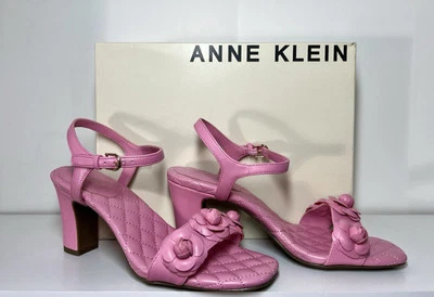 Sandalias de vestir Anne Klein Yaris de tacón ancho ROSA - Talla 8 Foto 1 de 4