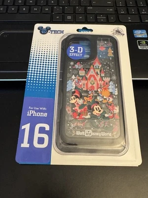 Disney Mickey & Friends Navidad Efecto 3D Apple iPhone 16 Funda Teléfono - Nueva Foto 1 de 2