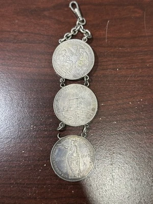 Germany Thalers 3 Coin Chained - Image 1 of 4