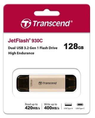 Transcend 128GB JetFlash 930C USB 3.2 Gen 1 Flash Drive TS128GJF930C, Rose Gold - Image 1 of 4