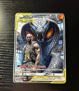 Kobe Arbok Custom Art Pokemon Card - Picture 1 of 5