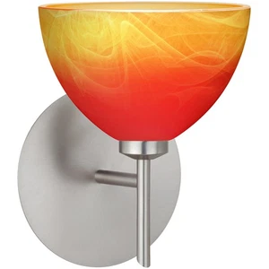 Besa Lighting 1SW-4679SL-SN Brella Wall Sconce Satin Nickel - Picture 1 of 2