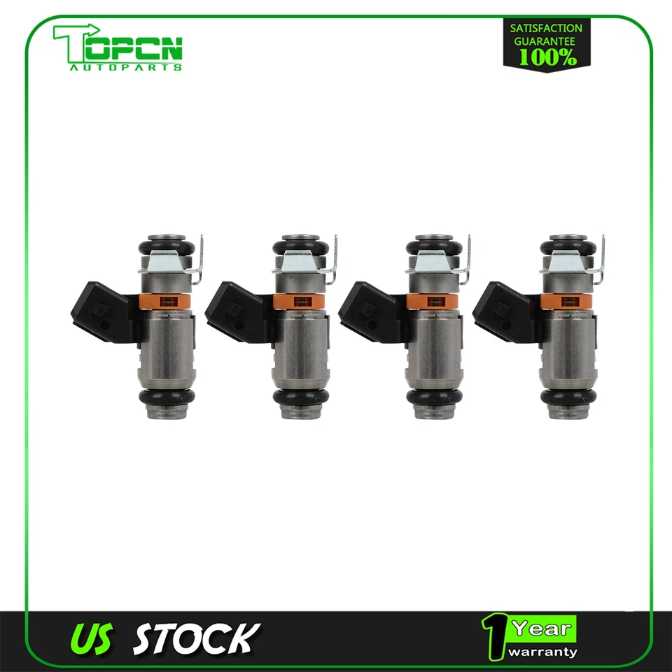 4 inyectores de combustible aptos para Ford Fiesta L4 2003-2010 1,6 LM2N1U9F593JA Foto 1 de 4