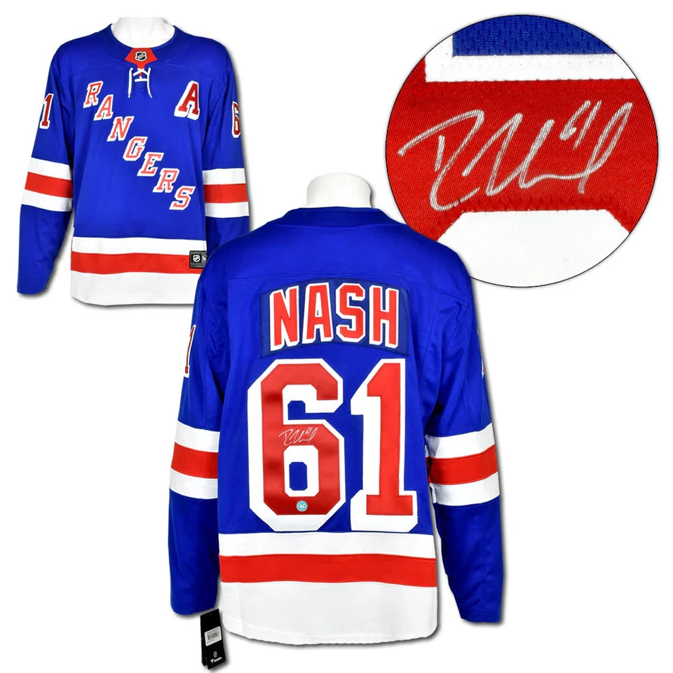 Rick Nash Autographed New York Rangers Fanatics Breakaway Jersey Foto 1 de 1