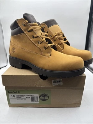 Mujer 10 M Timberland Donna Bota Impermeable Trigo Nubuck 23682 Y2K RARA Foto 1 de 4