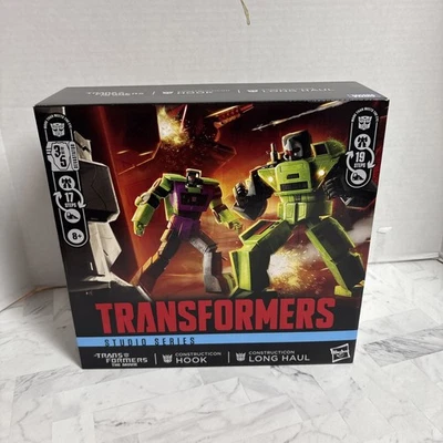 Transformers Studio Serie 86 Constructicon Gancho y Larga Distancia Paquete de 2 Devastadores Foto 1 de 4
