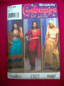 Miss Simplicity 4249 Costume Pattern Belly Dance Bollywood Size 14 16 18 20 UNCU - Picture 1 of 3
