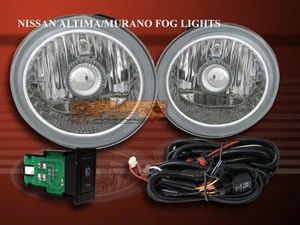 FIT FOR 02-04 ALTIMA/03-05 MURANO/03-06 INFINITI FX35/45 FOG LIGHTS+WIRE+SWITCH - Picture 1 of 2