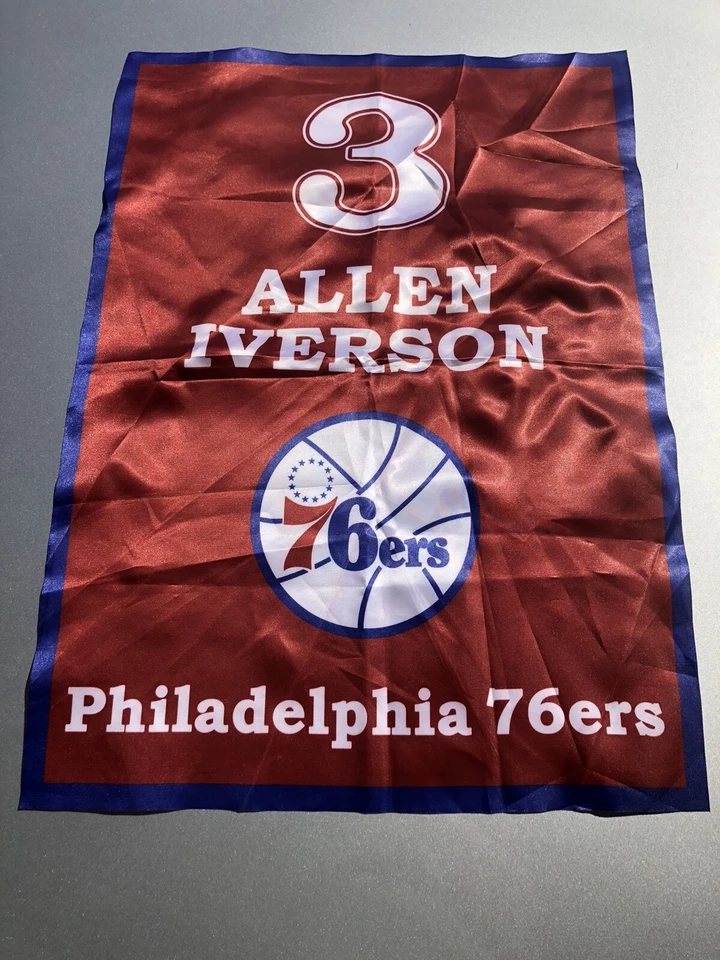 Allen Iverson NBA Philadelphia 76ers #3 Retirement Banner / Poster ‼️the Answer - Image 1 of 4