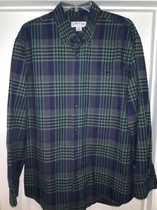 ORVIS men’s MED Plaid LS button down Shirt, Wrinkle free Cotton high quality - Picture 1 of 4