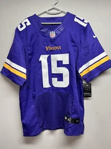 Greg Jennings 15 Vikings 44 Purple Jersey NFL Nike On Field Stitched NWT - Picture 1 of 11