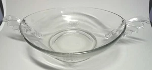 Vintage Fostoria Glass Baroque Winged Handle Large Console Bowl- Spectacular - Picture 1 of 6