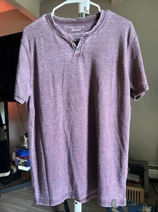 New With Tags !! LUCKY Brand Venice Burnout Cotton Short Sleeve 2 button Henley. - Picture 1 of 10