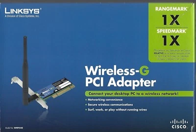 Linksys Cisco Model # WMP54G Wireless Network PC Card - Image 1 of 3