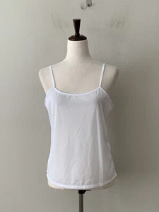 NEW! DKNY Sz S Scoop Neck Stretch Cami Camisole Top w/ Adjustable Straps White - Picture 1 of 5
