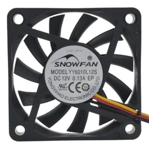 6CM 6010 CPU cooling fan 3P interface support speed YY6010H12S 12V 0.13A - Picture 1 of 5