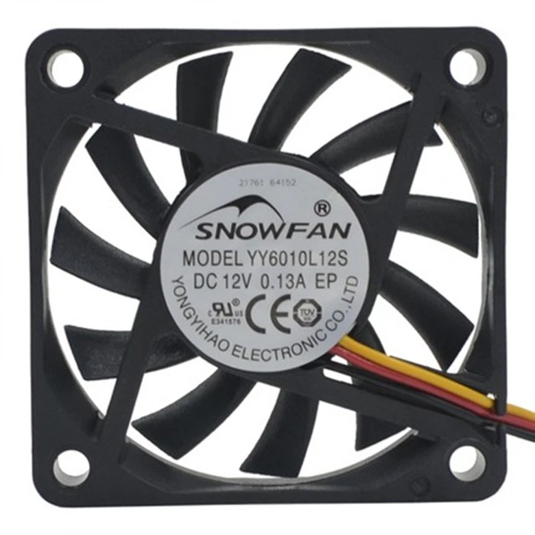 6CM 6010 CPU cooling fan 3P interface support speed YY6010H12S 12V 0.13A - Image 1 of 4