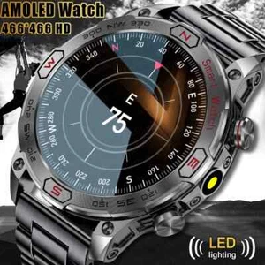 Smart Watch Men Fitness Tracker IP68 Waterproof Bluetooth Call Smartwatch New - Picture 1 of 33