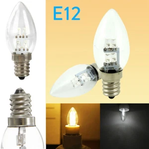 E12 LED Candle Light Chandelier Bulb Buddha Lamp 10W Incandescent Equivalent SS - Picture 1 of 14