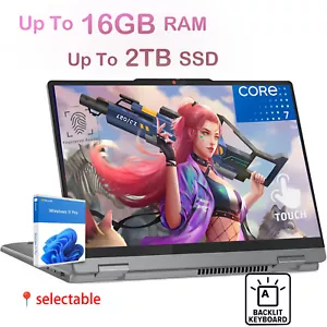 2025 Lenovo IdeaPad 5i 14"Touch 2-in-1 Laptop,Core 7 150U,Up To 16G DDR5 2TB SSD - Picture 1 of 9