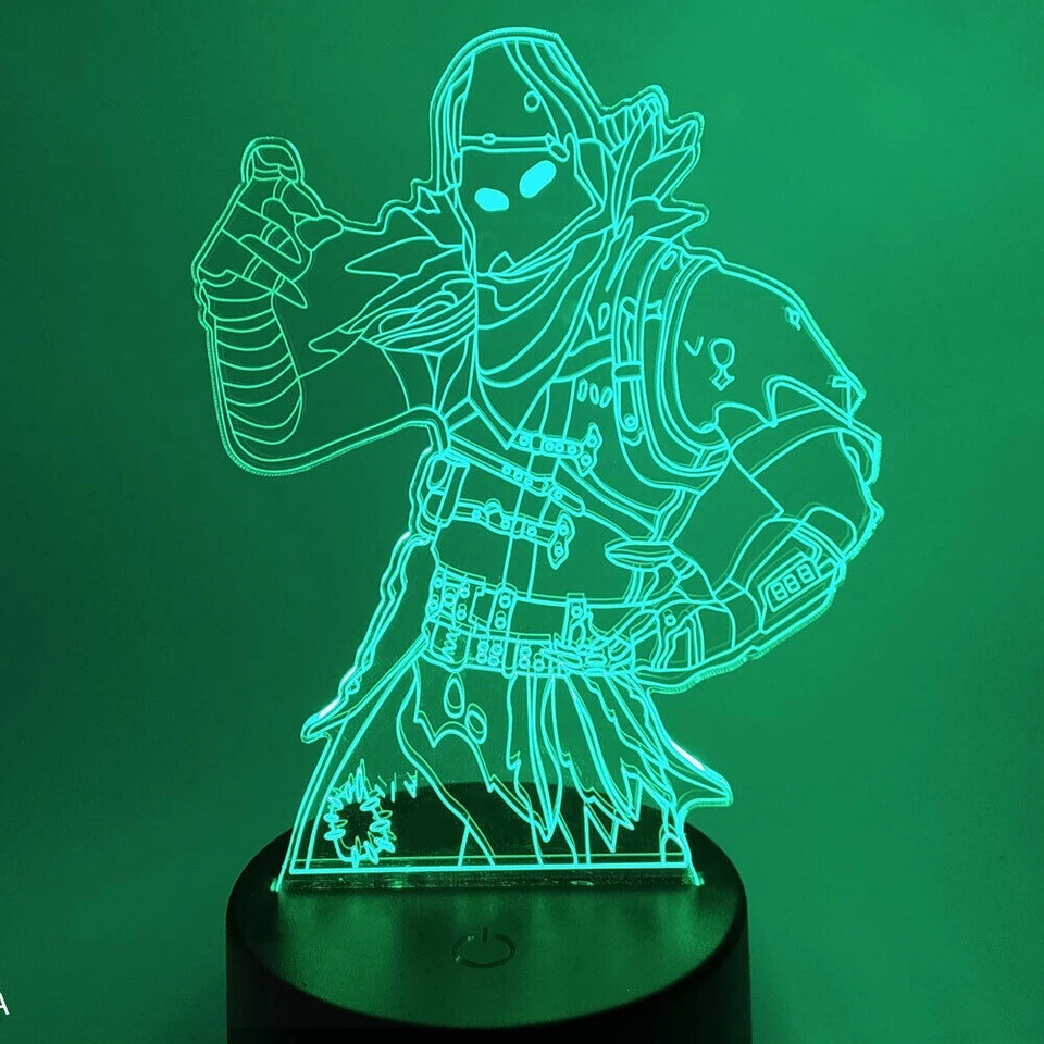 3D Fort-nite Lamp 7 Colour Change LED Night Light Bedroom Desk Lamp Gift New - Image 1 of 1