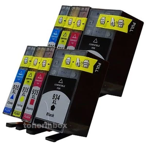 8pk Compatible 934XL 935XL Ink Cartridge For Officejet 6812 6830 6815 6835 6230 - Picture 1 of 5