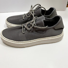 J Slides NYC Men's Sneakers US 9.5 Gray Mesh Lace up Heel Logo Comfort Insole