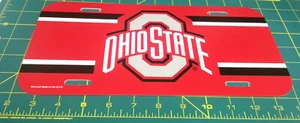 Ohio State University OSU Buckeyes NCAA team plastic License Plate, USA made - Picture 1 of 1