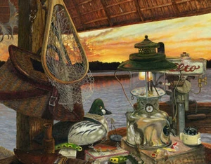 Sunset Dreamer Metal Tin Sign Home Décor Farm Ranch Country Lake Hunt Cabin Gift - Picture 1 of 4