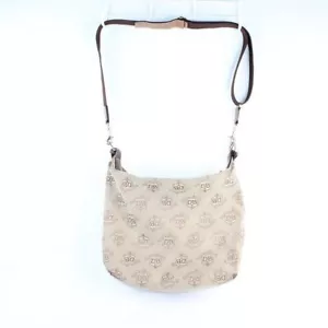 Bolso Bandolera Bolso de Hombro Mediano Dooney & Bourke Marrón Lona Logo - Imagen 1 de 6