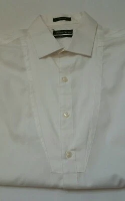 Kenneth Cole New York 16.5 34/35 Para hombres Esmoquin Ajustado Vestido Puños Franceses Camisa  Foto 1 de 4