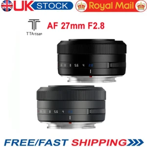 Lente de enfoque automático TTArtisan 27 mm F2,8 APS-C para montaje Fuji X XF Nikon Z Sony E Reino Unido - Imagen 1 de 13