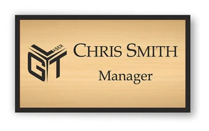 100 mm x 180 mm Naturholz und Acryl personalisierter Schreibtisch Namensschild - Bild 1 von 2